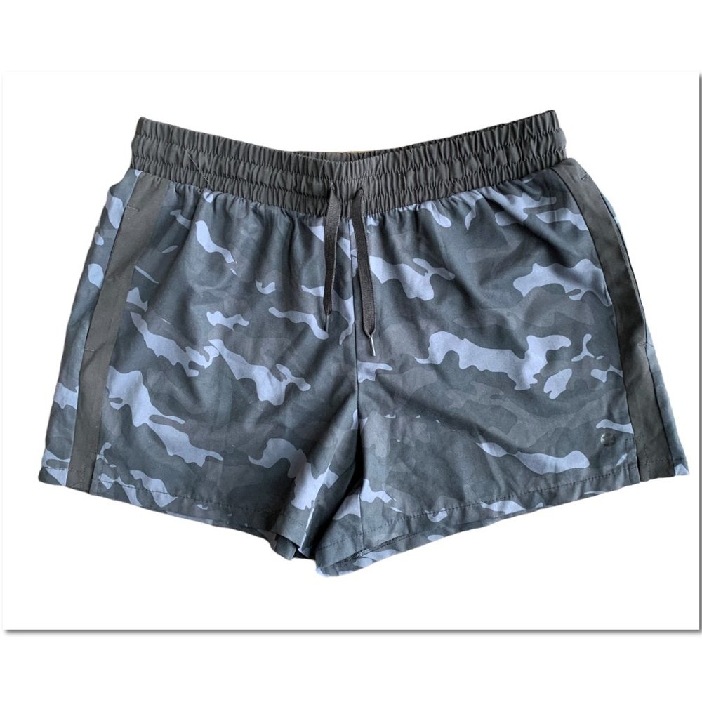 RBX Camouflage Shorts Size Medium Gray & Black Athletic Camo Shorts